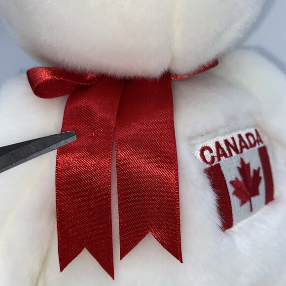 TY Beanie Buddy Maple Bear Plush Stuffed Animal Canada Flag Toy with Hang Tag - Picture 12 of 13